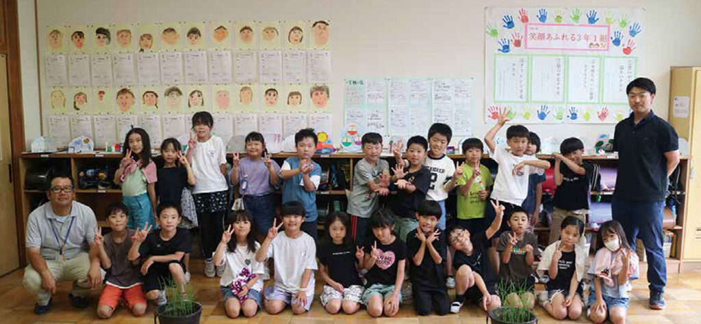 3年1組の皆様と記念写真